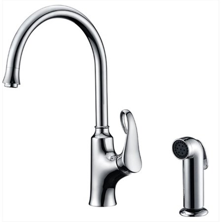 BAKEBETTER Single-Lever Chrome Kitchen Faucet With Side-Spray BA2569947